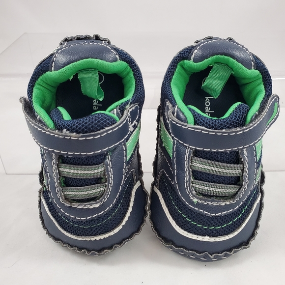 Koala Kids Navy and Green Sneakers with Velcro - Picture 4 of 8